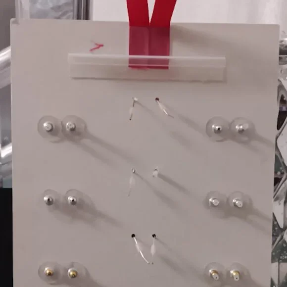 NAPIER 12 DAYS OF HOLIDAY Christmas Crystal & Enamel 12 Pairs of Earrings Set - Picture 5 of 5